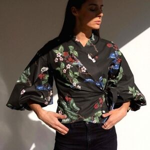 PERMA LIMA Organic Cotton Top XS Black Green